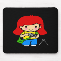 Photographer Girl 1 Mouse Pads
