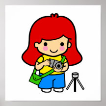 Photographer Girl 1 Poster