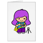 Photographer Girl Greeting Cards