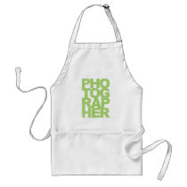 Photographer - Green Text Aprons
