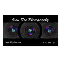 Photographer lens business card business cards