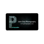 Photographer logo Business label sheet 1