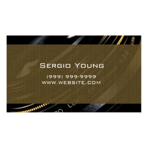 Photographer, Photography Business Card (back side)