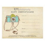 Photographer Photography Gift Certificate Template invitations