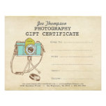 Photographer Photography Gift Certificate Template invitations