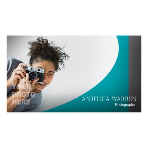 Photographer, Photography, Videographer, Camera Business Cards (front side)