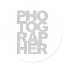 Photographer Round Sticker