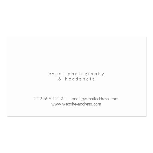 Photographer Vintage Camera Illustration Logo Business Cards (back side)