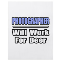 Photographer...Will Work For Beer flyers