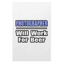 Photographer...Will Work For Beer stationery by Photographer_Shirts Photographer...Will Work For Beer stationery
