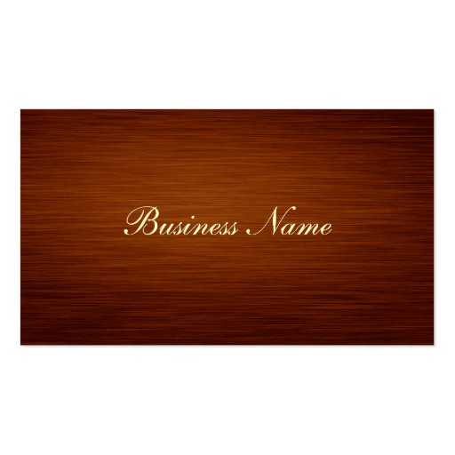 Photographer - Wood Grain Look Business Card Template (back side)