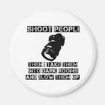 Photographers are So Violent Refrigerator Magnets