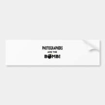 Photographers Are The Bomb! Bumper Stickers