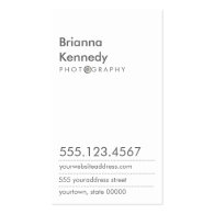 Photographers Business Card