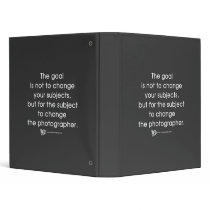 Photographer's Goal Vinyl Binder
