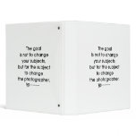 Photographer's Goal 3 Ring Binders