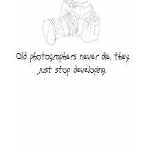 Photographers never die t-shirts