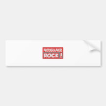 Photographers Rock! Bumper Stickers