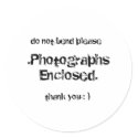 .Photographs Enclosed., do not bend please, tha... stickers by ignaciokid2 .Photographs Enclosed., do not bend please, tha... stickers