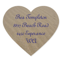 photography address labels heart sticker