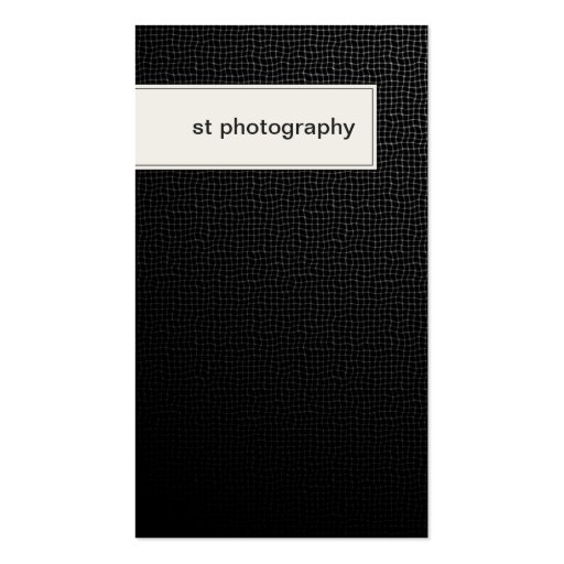 Photography Business Card Stylish Black Texture