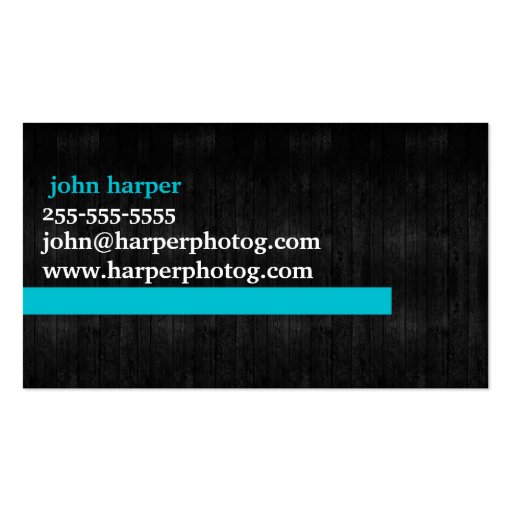 Photography Business Card Template (back side)