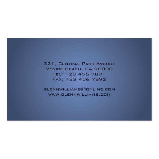 Photography - Business Cards (back side)