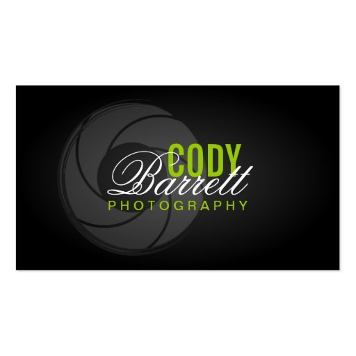 Photography Business Cards (front side)