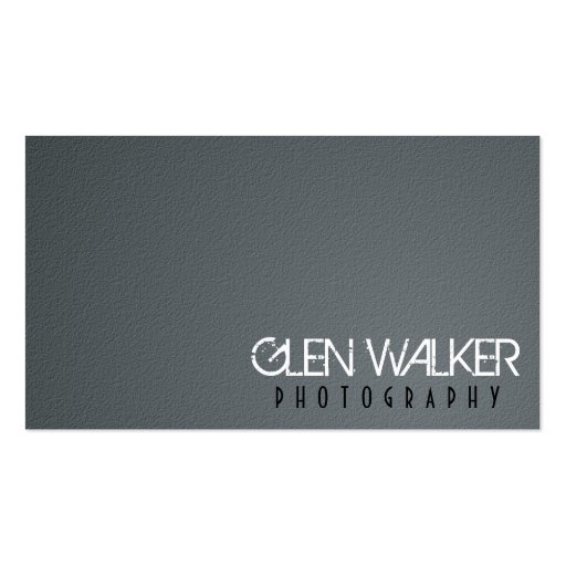 Photography - Business Cards (front side)