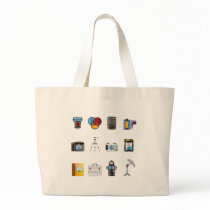 Photography Icon Canvas Bags