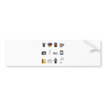Photography Icon Bumper Sticker