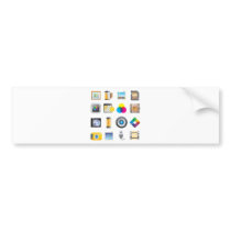 Photography Icon Bumper Sticker