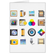 Photography Icon Greeting Cards