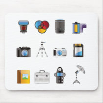 Photography Icon Mouse Pad