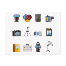 Photography Icon Postcard