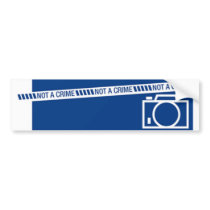 Photography is not a crime bumper stickers