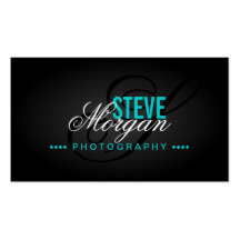 Photography Monogram Business Cards