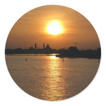 Photography of Romantic Venice Sunset Stickers