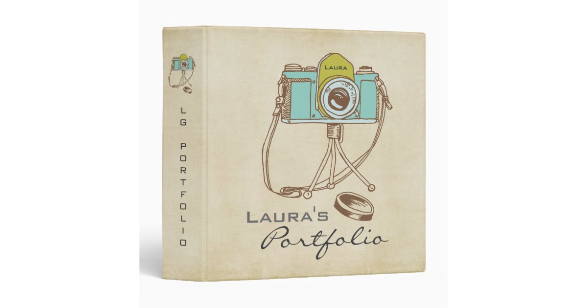 Photography Photo Portfolio Personalized Binder Zazzle