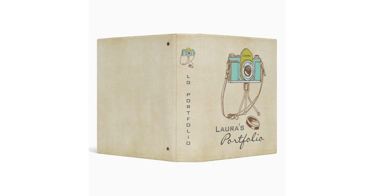 Photography Photo Portfolio Personalized Binder Zazzle
