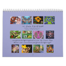 Photos, Fractals & Watercolors Wall Calendar