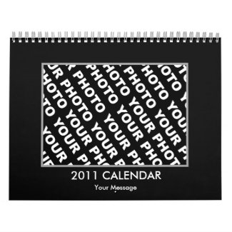 Photos Insert Calendar 2011 Template Black Frame calendar