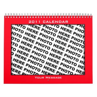 Photos Insert Calendar 2011 Template Color Frame calendar