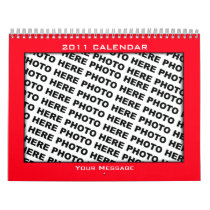 Photos Insert Calendar 2011 Template Color Frame