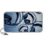 Photoshop Painting (Headphones-Blue) iPod Speakers