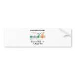 Photosynthesis (Chemical) Formula Bumper Sticker