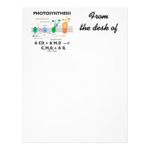 Photosynthesis (Chemical Formula) Letterhead Template