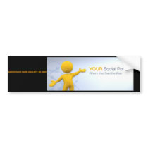 PhotoText Sticker Bumper Sticker