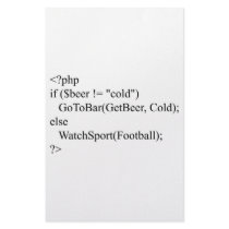 php & beer stationery