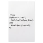php & beer stationery